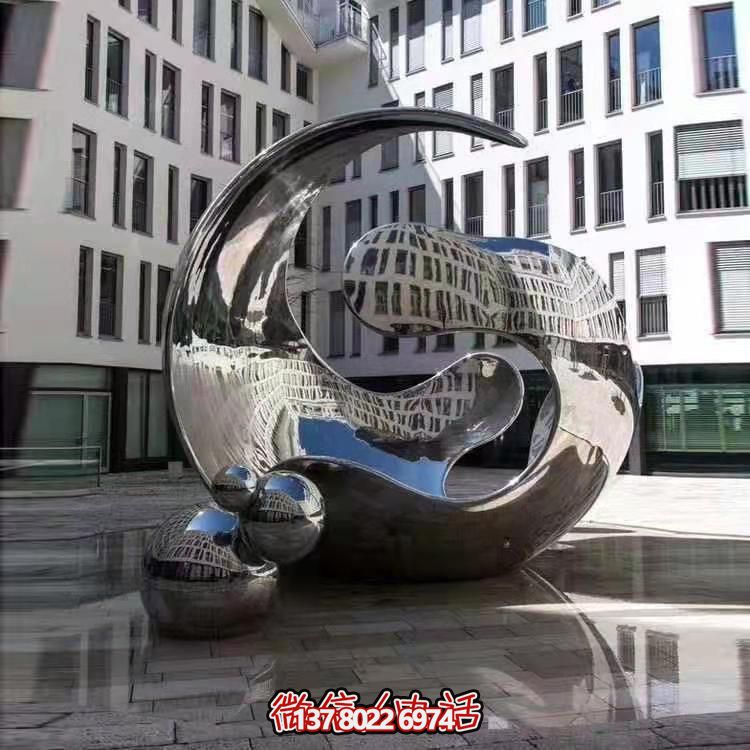 高品質(zhì)不銹鋼大型雕塑，精美戶外園林景觀