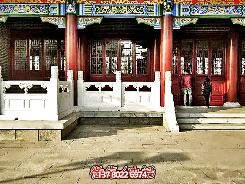 唯美古典，精致古建筑——漢白玉雕刻欄桿扶手