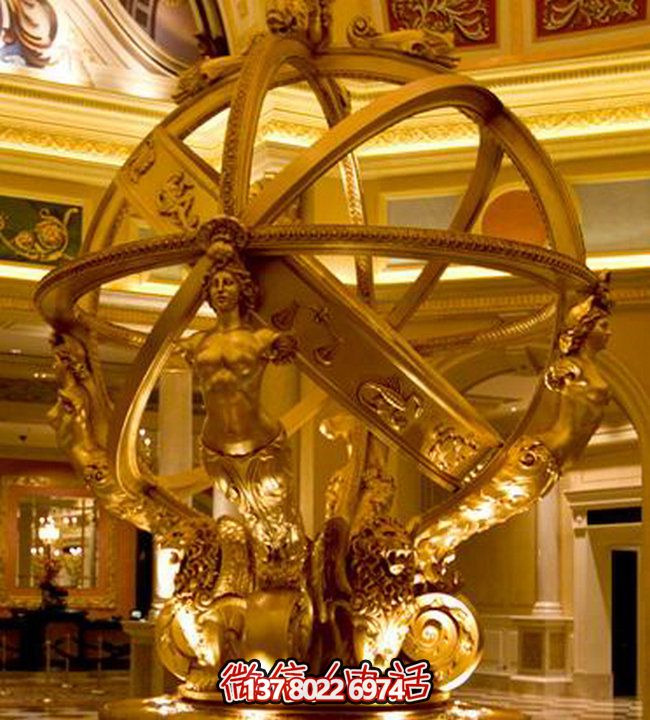 鏤空美人魚(yú)雕塑，優(yōu)雅裝點(diǎn)大型商場(chǎng)酒店