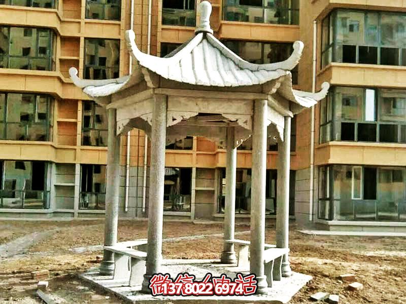 仿古建筑涼亭，為小區(qū)、公園、草坪提供休息雕塑美化