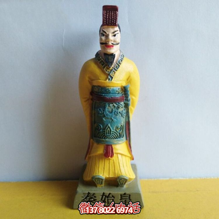 秦始皇彩繪玻璃鋼雕塑，打造絕美園林景觀