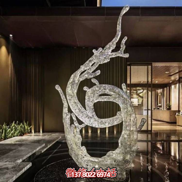 不銹鋼浪花雕塑，創(chuàng)意廣場(chǎng)裝飾