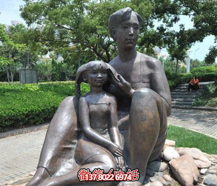 母女情深銅雕塑，傳承傳統(tǒng)文化