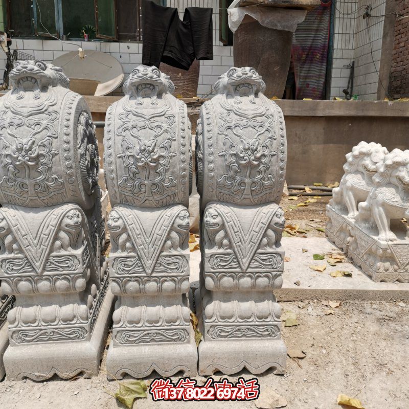 精美古典石雕擺件，美化庭院景觀