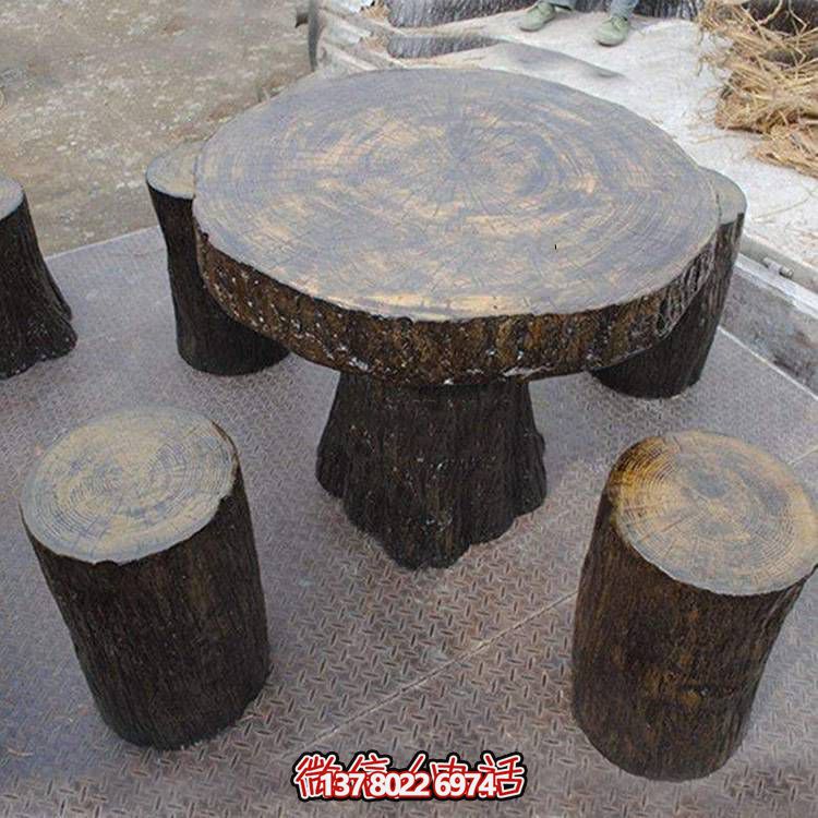 玻璃鋼樹木仿真凳子，為公園戶外空間提供美觀休閑