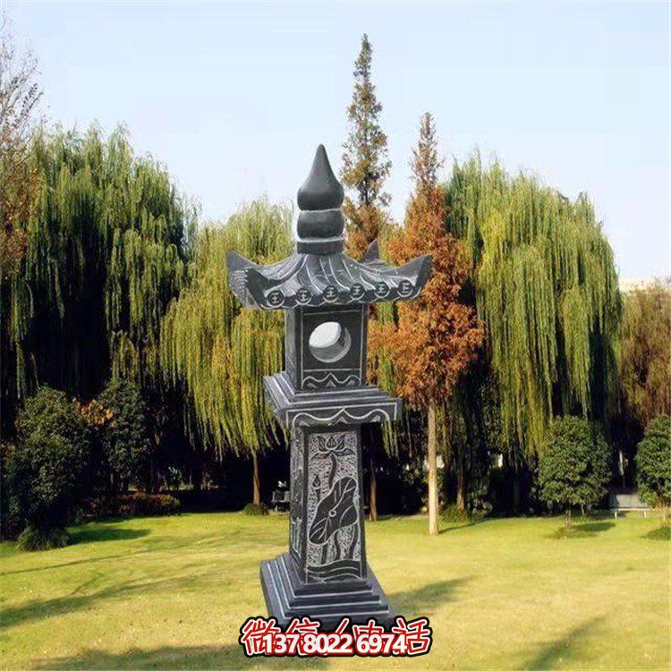 精美青石石雕石燈景觀擺件，裝點(diǎn)你的戶外庭院