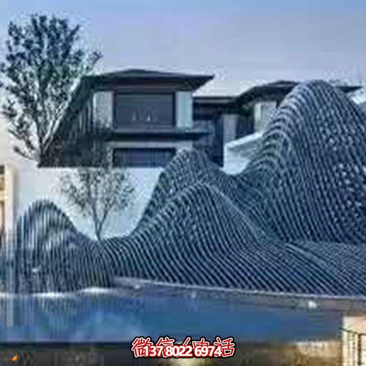 藝術(shù)水滴不銹鋼鏡面小品點綴庭院、酒店的時尚飾品