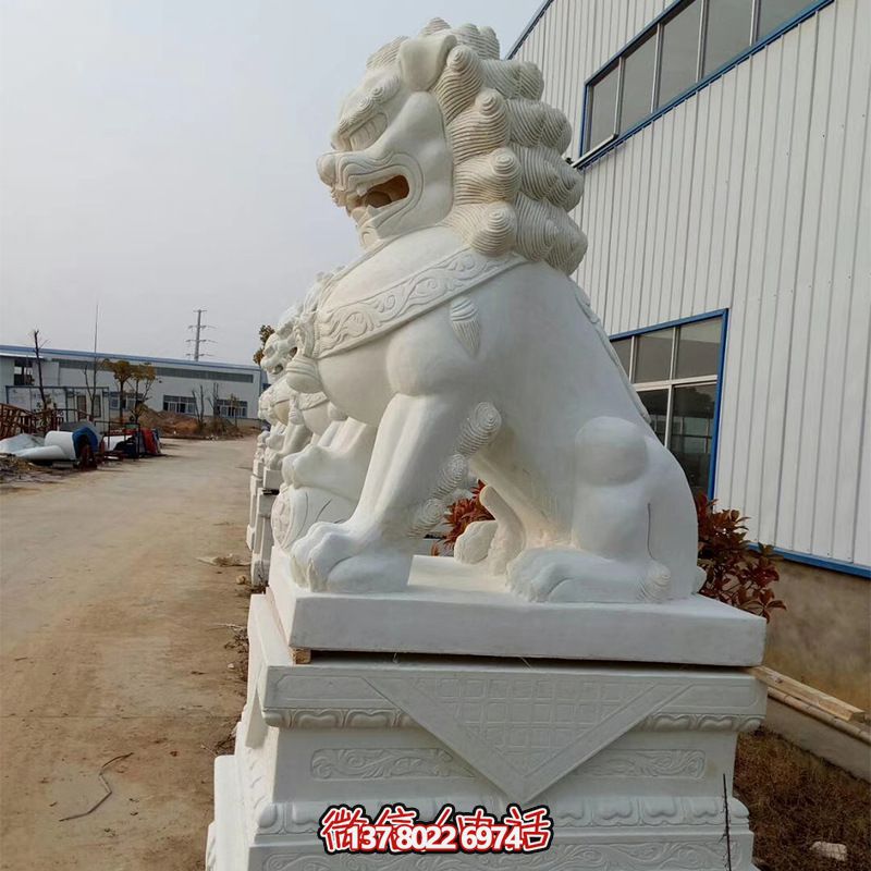 高品質(zhì)石雕麒麟雕塑，點綴企業(yè)公司大門口，增添鎮(zhèn)宅財運