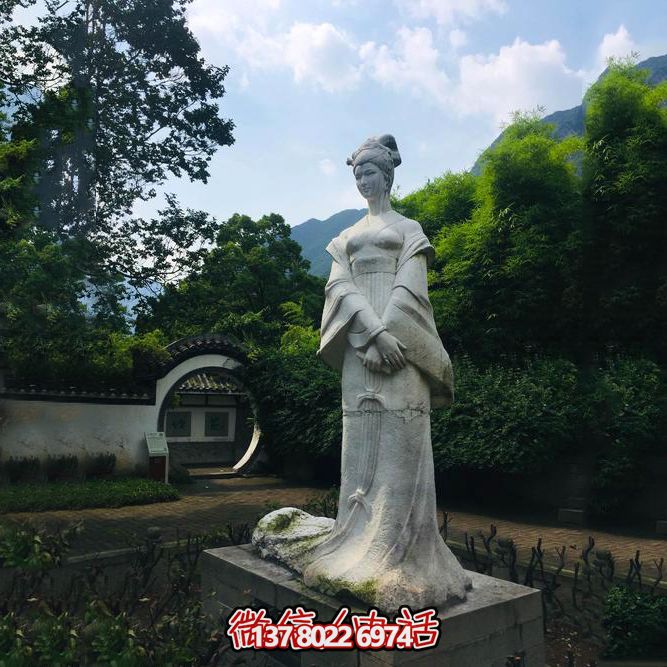 紀(jì)念王昭君漢白玉雕塑 紀(jì)念王昭君漢白玉雕塑