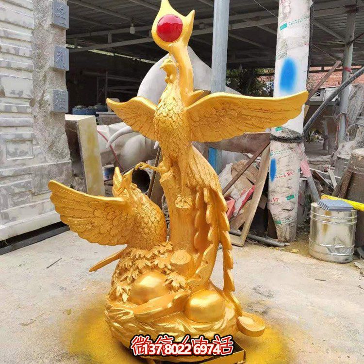 不銹鋼鳳凰雕塑，給你的戶外廣場帶來活力