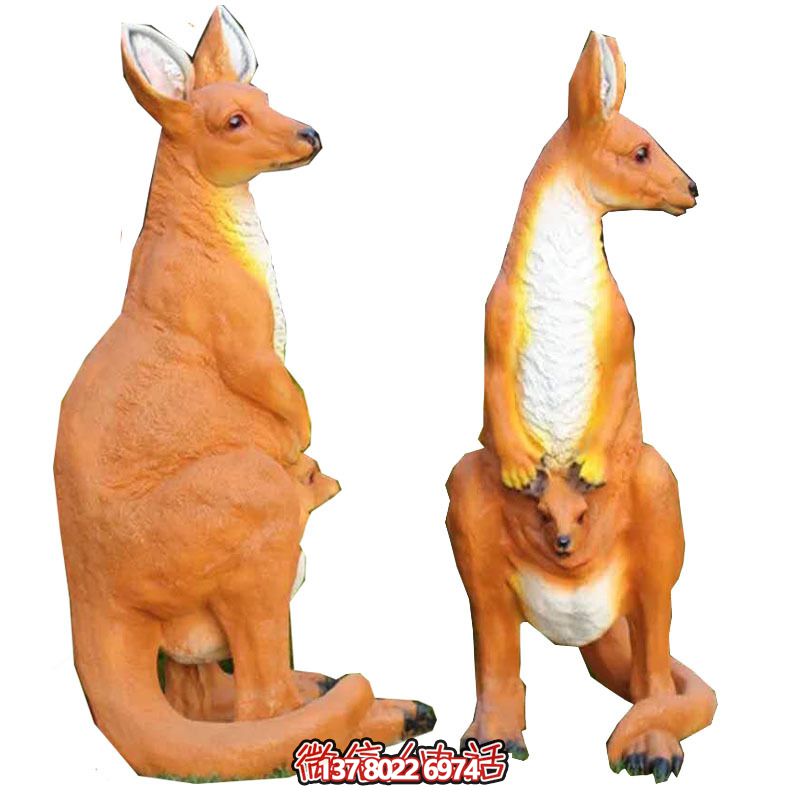 大型袋鼠雕塑，景觀完美打造公園景區(qū)