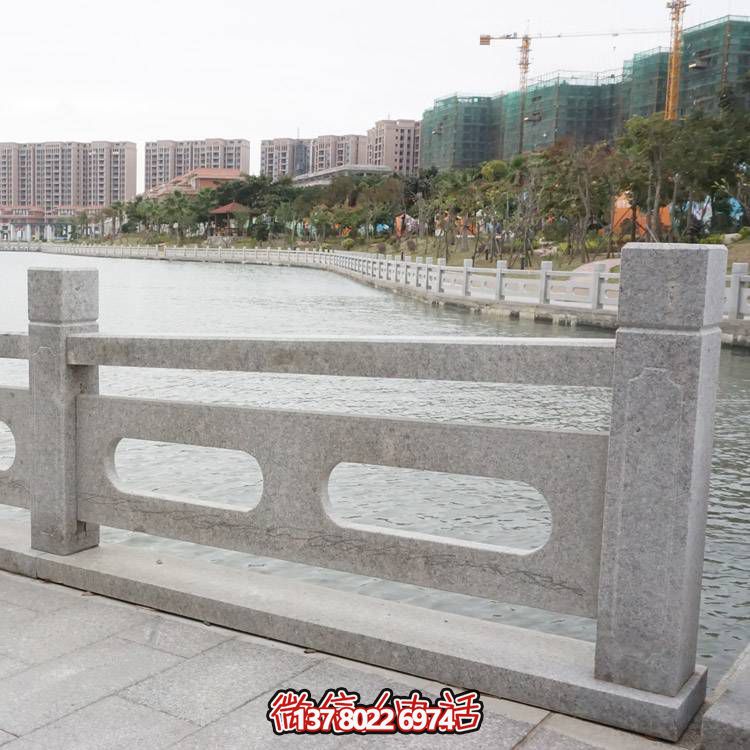 防護(hù)花崗巖石欄桿組合，完美裝飾湖邊公園