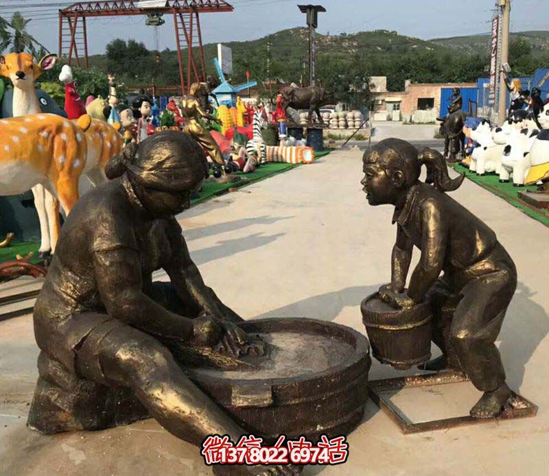 【親情無價，母親洗衣服記憶——母親洗衣服銅雕雕塑景區(qū)】