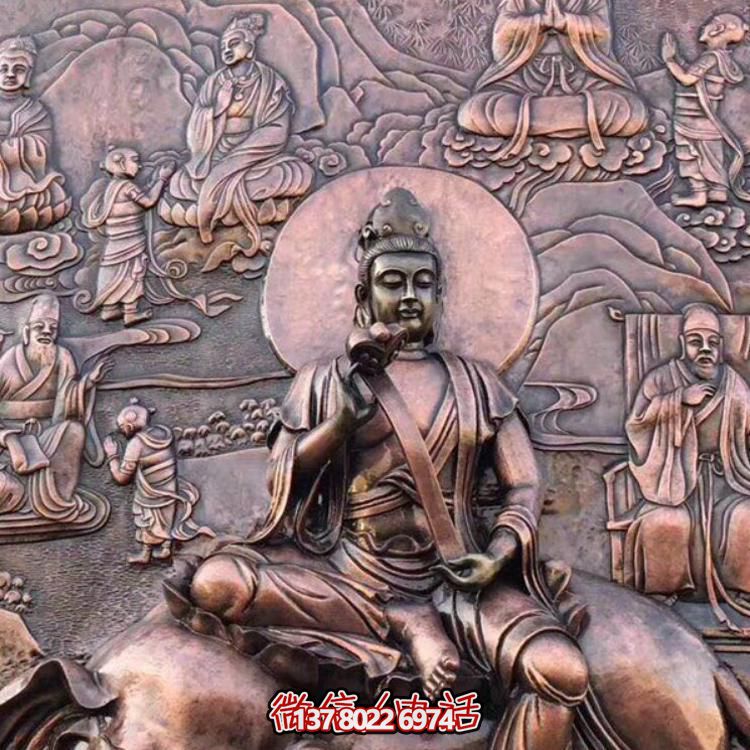景區(qū)廣場(chǎng)擺放大型紫銅鍛銅浮雕中式壁畫