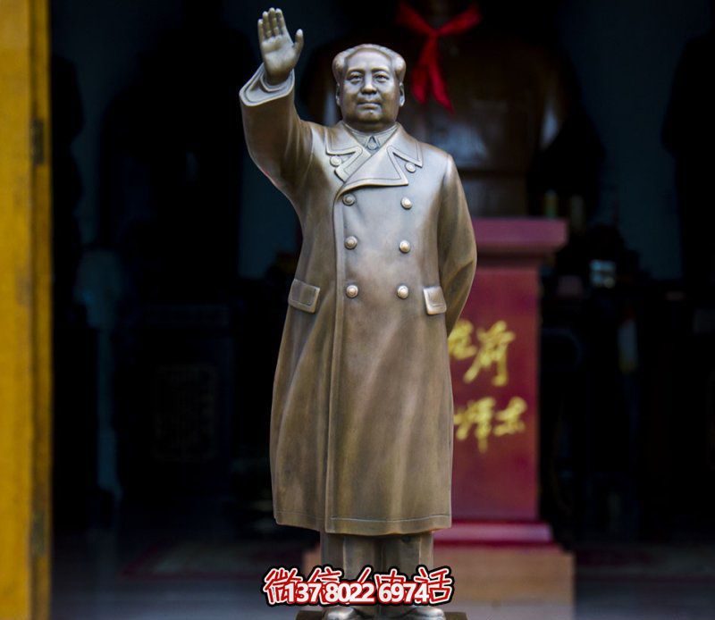 廣場揮手的主席廣場銅雕景觀毛澤東雕塑 廣場揮手的主席廣場銅雕景觀毛澤東雕塑