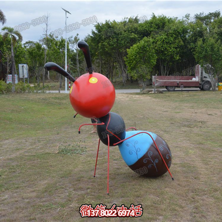 游樂園工農業(yè)園卡通玻璃鋼螞蟻雕塑 游樂園工農業(yè)園卡通玻璃鋼螞蟻雕塑