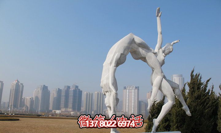 花園創(chuàng)意不銹鋼運(yùn)動體操雕塑 花園創(chuàng)意不銹鋼運(yùn)動體操雕塑