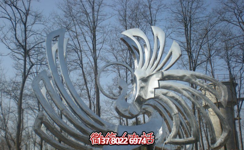 景區(qū)戶(hù)外不銹鋼鏡面抽象鳳凰雕塑 景區(qū)戶(hù)外不銹鋼鏡面抽象鳳凰雕塑