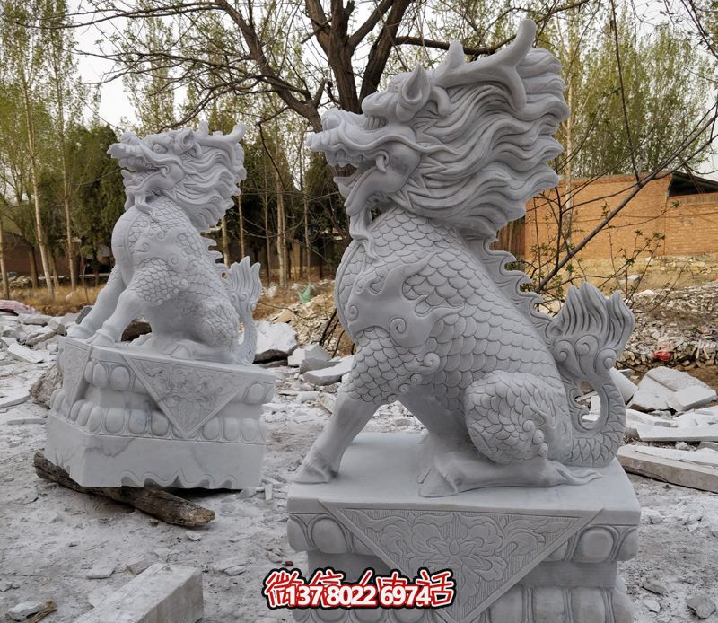 戶(hù)外庭院別墅砂石石雕神獸麒麟雕塑 戶(hù)外庭院別墅砂石石雕神獸麒麟雕塑