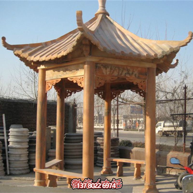 學校草坪擺放花崗巖雕刻休閑涼亭座椅 學校草坪擺放花崗巖雕刻休閑涼亭座椅