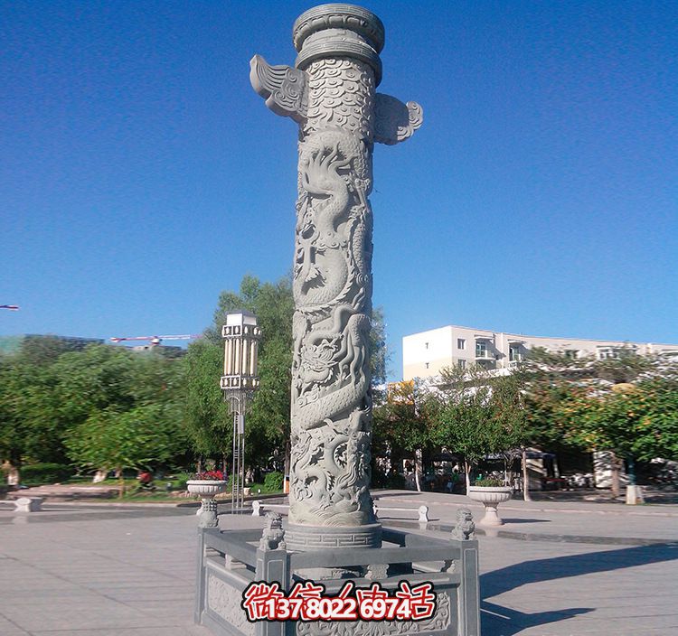 廣場華表柱青石圍欄雕塑 廣場華表柱青石圍欄雕塑