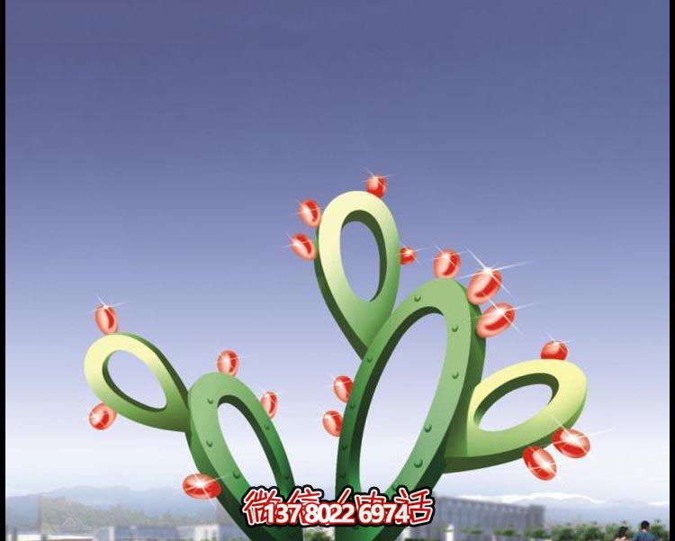 景區(qū)廣場景觀不銹鋼仙人掌雕塑 景區(qū)廣場景觀不銹鋼仙人掌雕塑