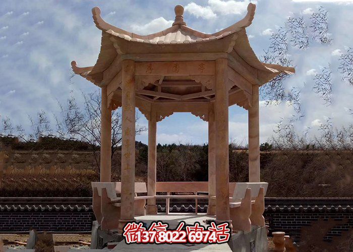 晚霞紅石雕園林戶(hù)外中式?jīng)鐾さ袼? title=