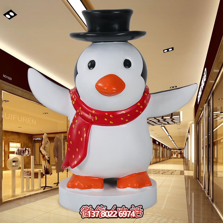 商場(chǎng)游樂場(chǎng)玻璃鋼卡通雪人雕塑