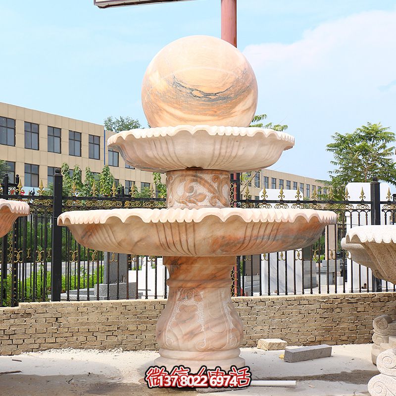 景區(qū)廣場大理石風水球噴泉雕塑 景區(qū)廣場大理石風水球噴泉雕塑